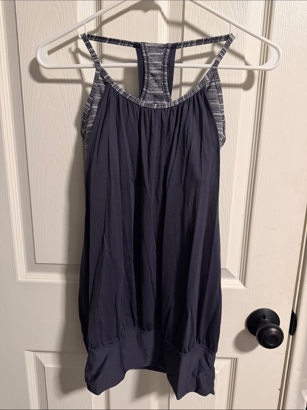 lululemon athletica Navy and Heathered Gray Tank Top